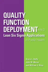 Quality Function Deployment and Lean Six Sigma Applications in Public Health_cover