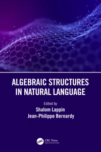 Algebraic Structures in Natural Language_cover