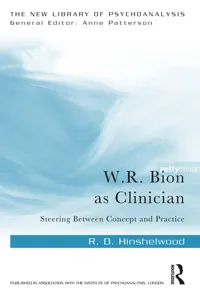 W.R. Bion as Clinician_cover