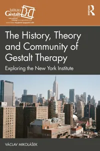 The History, Theory and Community of Gestalt Therapy_cover