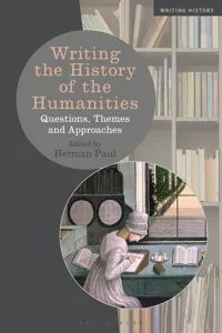 Writing the History of the Humanities_cover