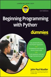Beginning Programming with Python For Dummies_cover