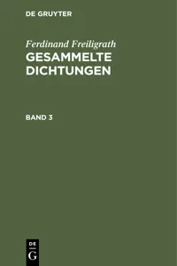 Ferdinand Freiligrath: Gesammelte Dichtungen. Band 3_cover