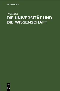 Die Universität und die Wissenschaft_cover