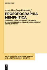 Prosopographia Memphitica_cover