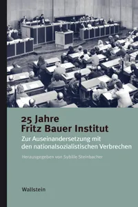 25 Jahre Fritz Bauer Institut_cover