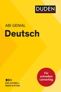 Abi genial Deutsch: Das Schnell-Merk-System_cover