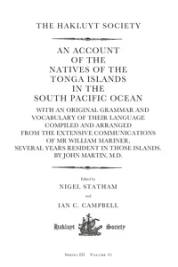 An Account of the Natives of the Tonga Islands in the South Pacific Ocean_cover