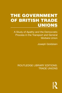 The Government of British Trade Unions_cover