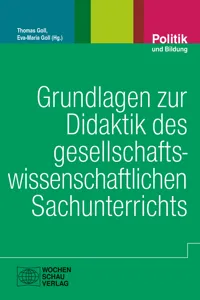 Grundlagen zur Didaktik des gesellschaftswissenschaftlichen Sachunterrichts_cover