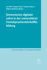 Dimensionen digitaler Lehre in der universitären Fremdsprachenlehrkräftebildung_cover