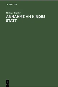 Annahme an Kindes Statt_cover