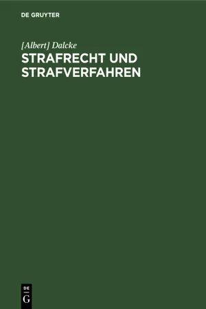 Strafrecht und Strafverfahren