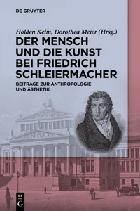 Der Mensch und die Kunst bei Friedrich Schleiermacher_cover