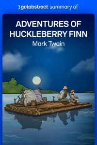 Summary of Adventures of Huckleberry Finn by Mark Twain_cover