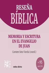 Memoria y escritura en el evangelio de Juan_cover