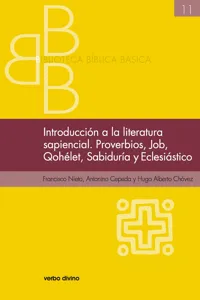 Introducción a la literatura sapiencial. Job, Qohelet, Proverbios, Sabiduría, Eclesiástico_cover