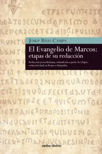 El Evangelio de Marcos: etapas de su redacción_cover