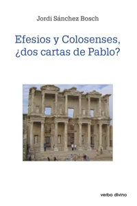 Efesios y colosenses, ¿dos cartas de Pablo?_cover