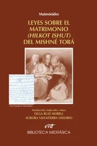 Maimónides: Leyes sobre el matrimonio del Mishné Torá_cover