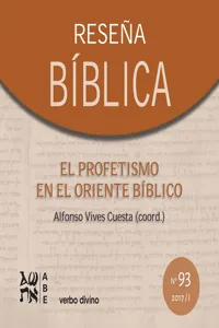 El profetismo en el Oriente bíblico_cover