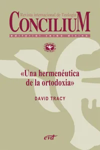 Una hermenéutica de la ortodoxia. Concilium 355_cover