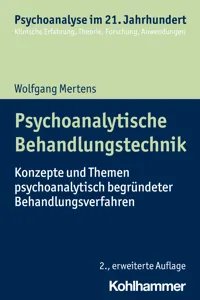 Psychoanalytische Behandlungstechnik_cover