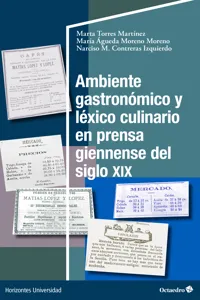 Ambiente gastronómico y léxico culinario en prensa giennense del siglo XIX_cover