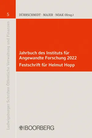 Jahrbuch des Instituts für  Angewandte Forschung 2022 Festschrift für Helmut Hopp