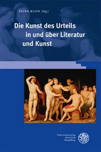 Die Kunst des Urteils in und über Literatur und Kunst_cover