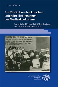 Die Restitution des Epischen unter den Bedingungen der Medienkonkurrenz_cover