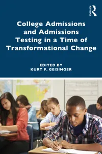 College Admissions and Admissions Testing in a Time of Transformational Change_cover