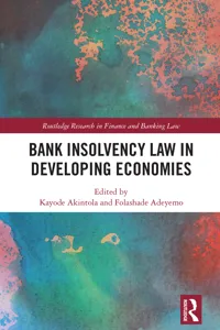 Bank Insolvency Law in Developing Economies_cover