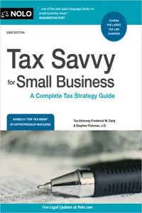 Tax Savvy for Small Business_cover
