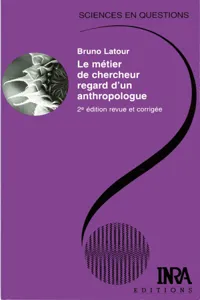 Le métier de chercheur. Regard d'un anthropologue_cover