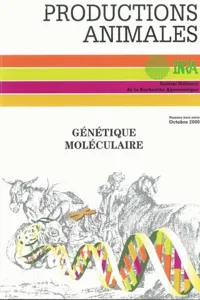 Génétique moléculaire : principes et application aux populations animales_cover