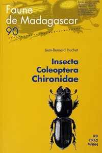 Insecta coleoptera chironidae_cover