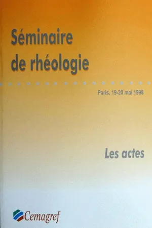 Séminaire de rhéologie