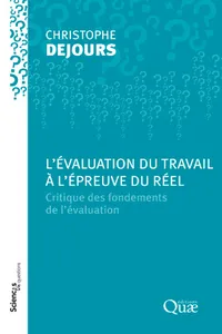 L'évaluation du travail à l'épreuve du réel_cover