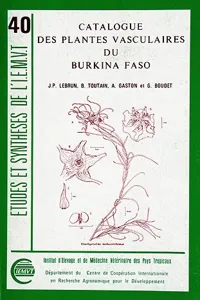 Catalogue des plantes vasculaires du Burkina Faso_cover