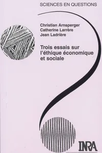 Trois essais sur l'éthique économique et sociale_cover