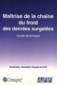 Maîtrise de la chaîne du froid des denrées surgelées_cover