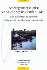 Aménagement et mise en valeur des bas-fonds au Mali_cover