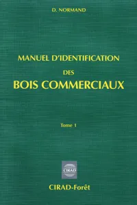 Manuel d'identification des bois commerciaux T1_cover