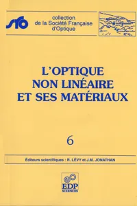 L'optique non linéaire et ses matériaux_cover