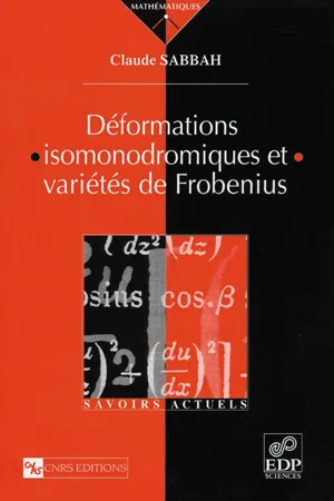 Déformations isomonodromiques et variétés de Frobenius