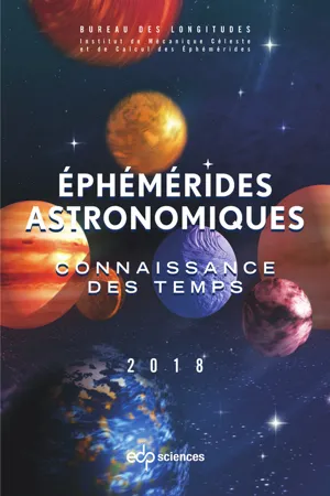 Ephémérides astronomiques 2018