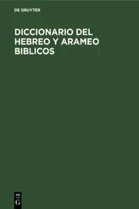 Diccionario del hebreo y arameo Biblicos_cover