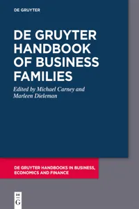 De Gruyter Handbook of Business Families_cover