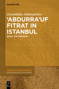 'Abdurra'uf Fitrat in Istanbul_cover